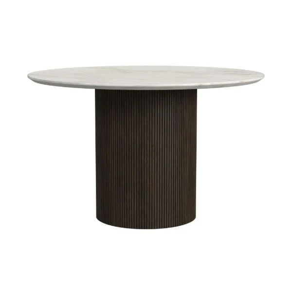 Sylvie Brown Round Dining Table