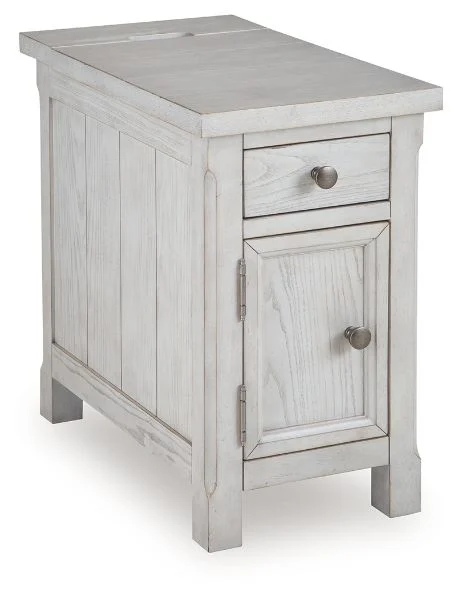 Robbinsdale White Chairside End Table