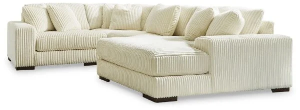 Lindyn White 4-Piece Sectional with Chaise