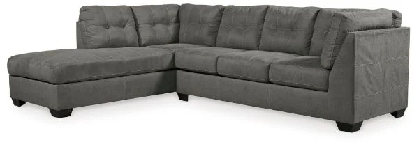 Pitkin Gray 2-Piece Sectional with Chaise