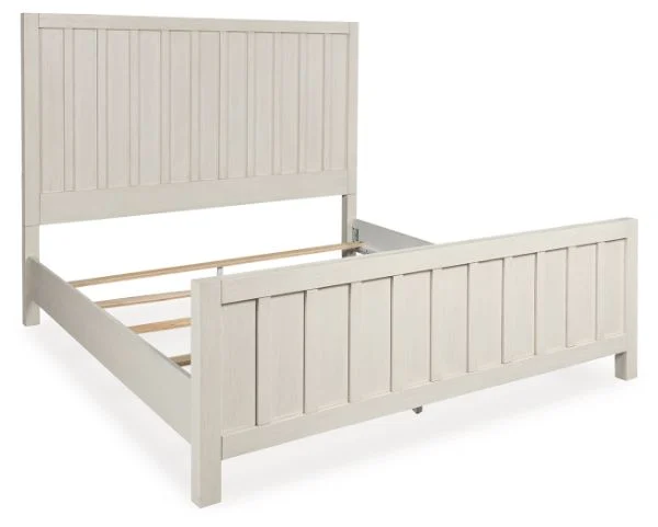 Shaybrock White Queen Panel Bed