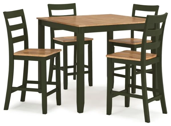 Gesthaven Green 5PC Counter Height Dining Set