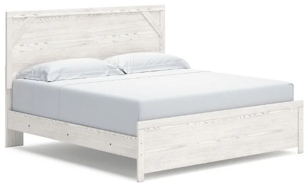 Gerridan White King Panel Bed