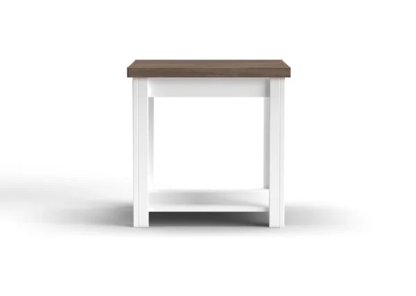 Hampton White End Table