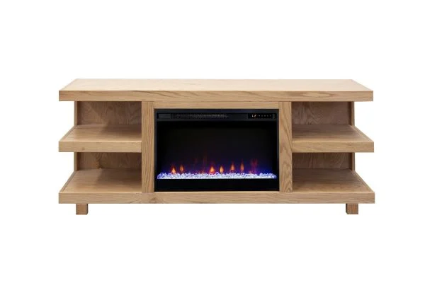 Laurel Canyon Natural 65" Fireplace Console