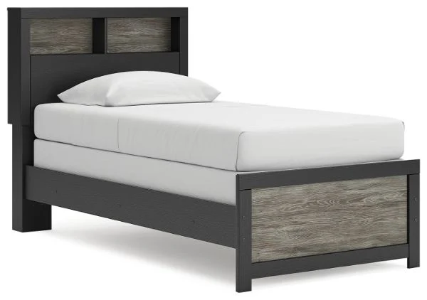 Broachmyn Black Twin Bookcase Bed