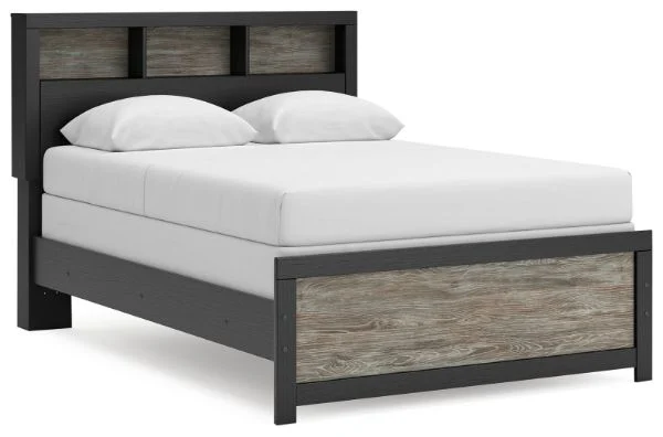 Broachmyn Black Full Bookcase Bed