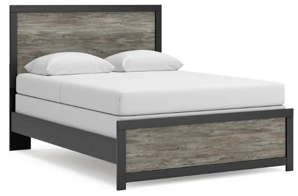 Broachmyn Black Queen Panel Bed