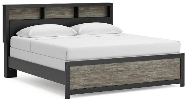Broachmyn Black King Bookcase Bed