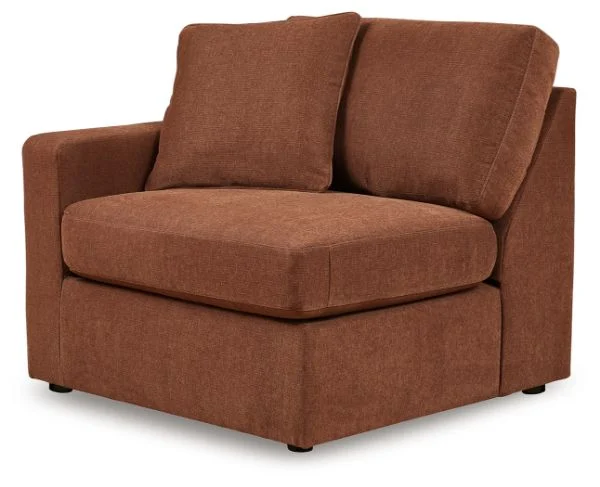 Modmax Orange Left-Arm Facing Corner Chair