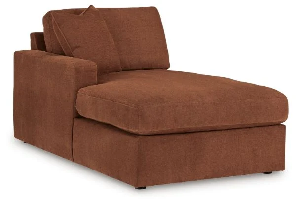 Modmax Orange Left-Arm Facing Corner Chaise
