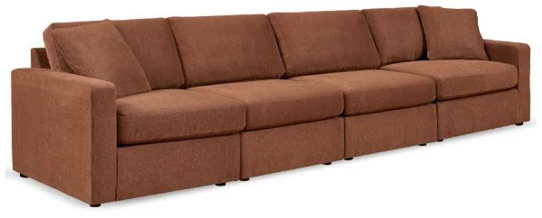 Modmax Orange 4-Piece Sectional