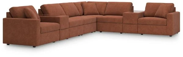 Modmax Orange 8-Piece Sectional