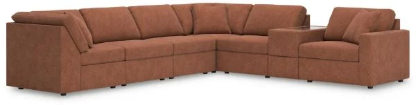Modmax Orange 7-Piece Sectional
