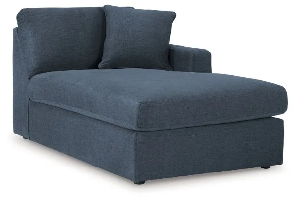Modmax Blue Right-Arm Facing Corner Chaise