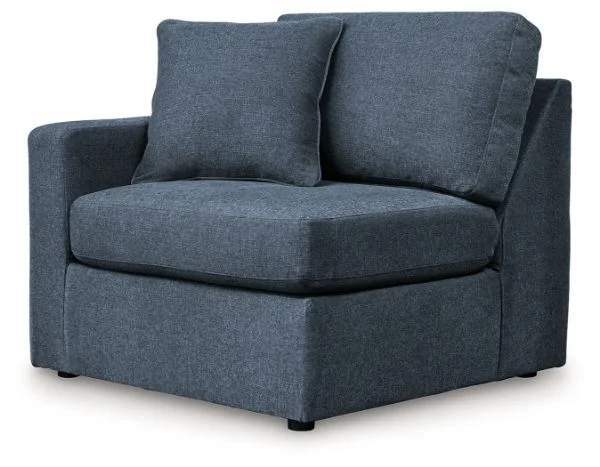 Modmax Blue Left-Arm Facing Corner Chair