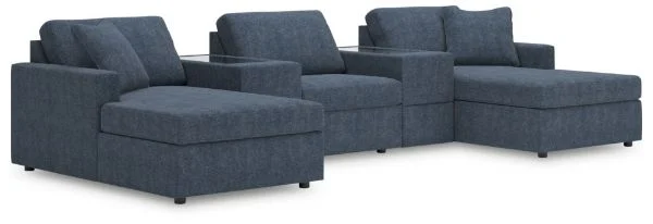 Modmax Blue 5-Piece Pit Sectional