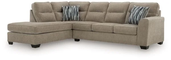 Olten Brown 2-Piece Sectional with Chaise