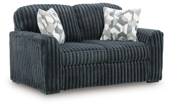 Midnight-Madness Gray Loveseat