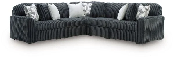 Midnight-Madness Gray 5-Piece Sectional