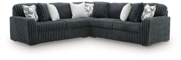 Midnight-Madness Gray 3-Piece Sectional