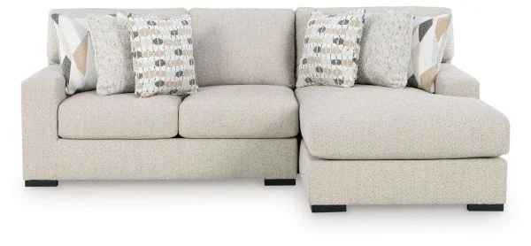 Laurelgrove Beige 2-Piece Sectional Sofa Chaise