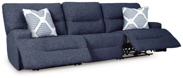 Acklen Place Blue 3-Piece Power Sectional Sofa