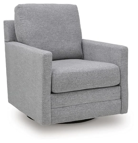 Freybourne Gray Nuvella Swivel Accent Chair