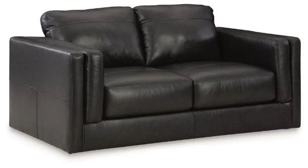 Amiata Black Loveseat