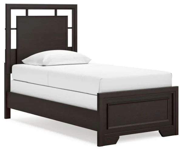 Covetown Brown Twin Panel Bed