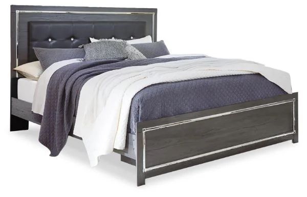 Lodanna Gray King Panel Bed