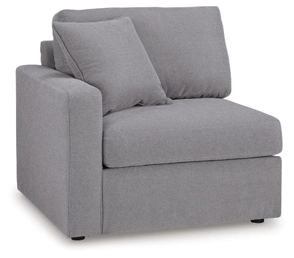 Modmax Gray Left-Arm Facing Corner Chair