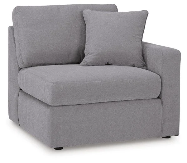 Modmax Gray Right-Arm Facing Corner Chair