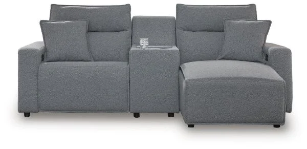 Modmax II Gray 3-Piece Power Reclining Sectional