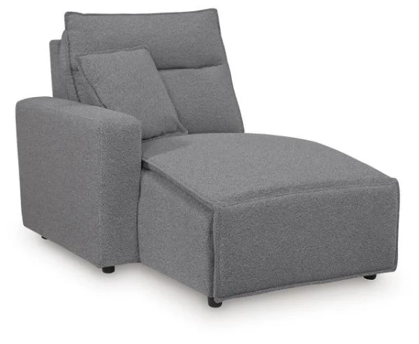 Modmax II Gray LAF Power Reclining Back Chaise