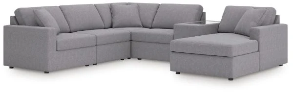 Modmax Gray 6-Piece Sectional with Chaise