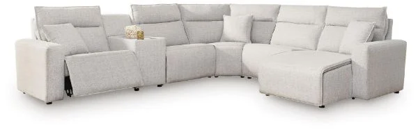 Modmax II Stone 6-Piece Power Reclining Sectional