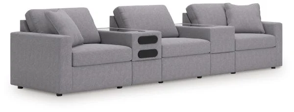 Modmax Gray 5-Piece Sectional with Audio System