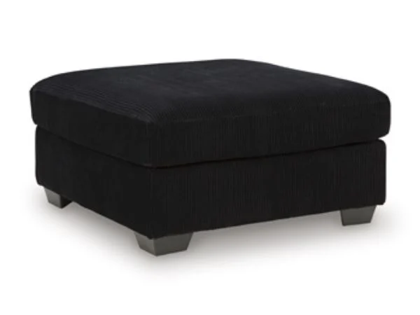 SimpleJoy Black Oversized Accent Ottoman