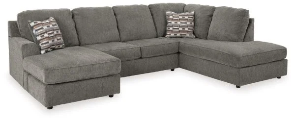 O'Phannon Gray 2-Piece Sectional with Chaise