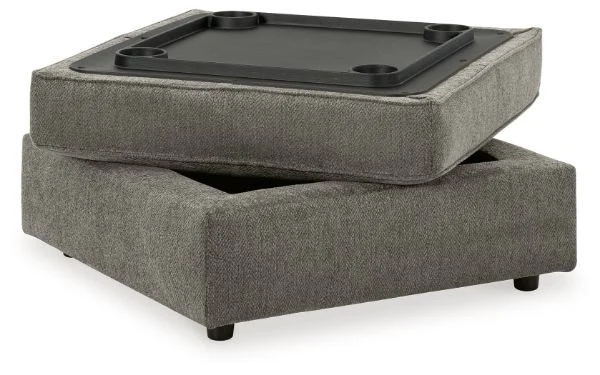 O'Phannon Gray Ottoman with Storage