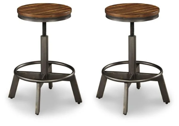 Torjin Brown Counter Height Stool, 2 Pack