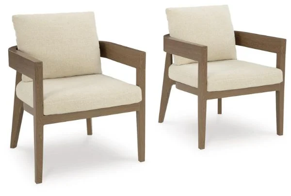 Serene Bay Outdoor Dining Arm Chair with Cushion