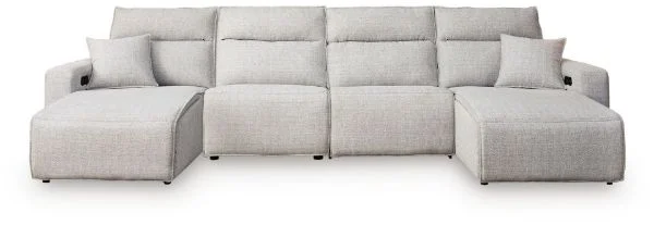 Modmax II Stone 4-Piece Power Reclining Sectional