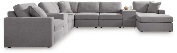 Modmax Gray 8-Piece Sectional with Chaise