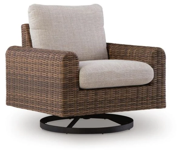 Dolan Creek Outdoor Swivel Lounge Chair w/Cushion