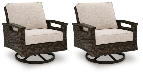 Monterey Point Outdoor Swivel Lounge Chair 2 Pack