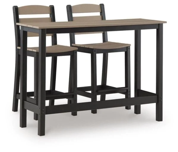 Shoreline Beach Outdoor Table and Barstools