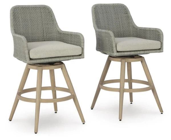 Seton Creek Outdoor Bar Height Barstool2 Pack