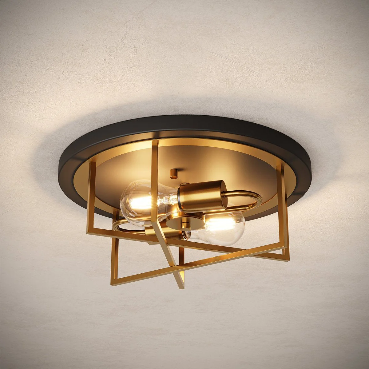 12.99" Ceiling Light Fixtures, 2-Light Flush Mount Lighting for any Room